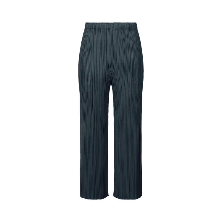 Pleats Please Issey Miyake Flare April Pant "Greyish Navy"