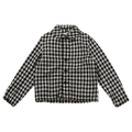 Tao Comme des Garçons Checkered Notch Lapel Single Breasted Short Coat "Black/White"