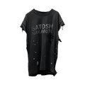 Satoshi Nakamoto Road Rash Tee "Faded Black"