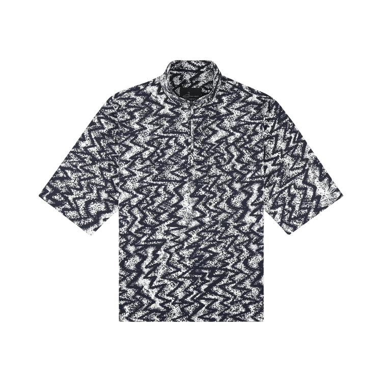 Aimé Leon Dore Golf Patterned Quarter Zip Pullover "Navy Multicolor"