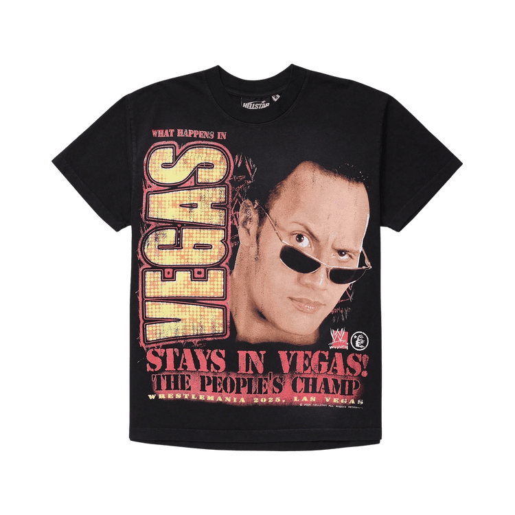 Hellstar x WWE The Rock T-Shirt "Black"