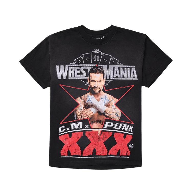Hellstar x WWE CM Punk T-Shirt "Black"