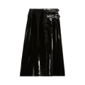 Gucci Vinyl Effect Skirt "Black"