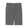 Gucci Kids Wool Pleated Shorts "Grey"