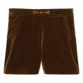 Gucci Kids Horsebit Velvet Shorts "Brown"