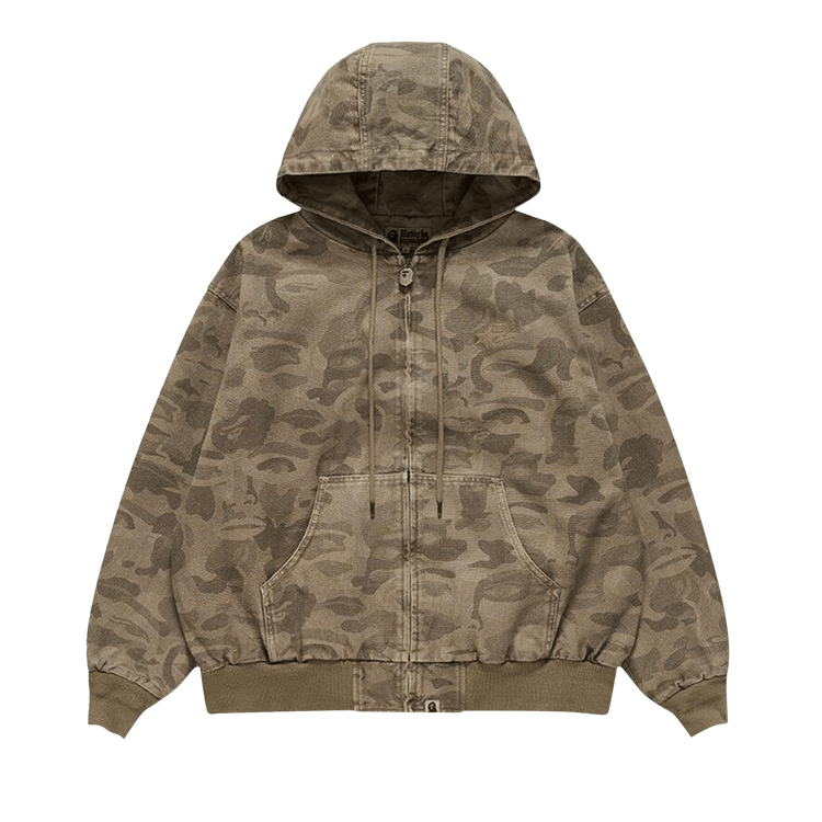 BAPE x KidSuper Solid Camo Jacquard Jacket "Beige"