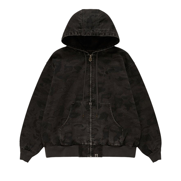 BAPE x KidSuper Solid Camo Jacquard Jacket "Black"