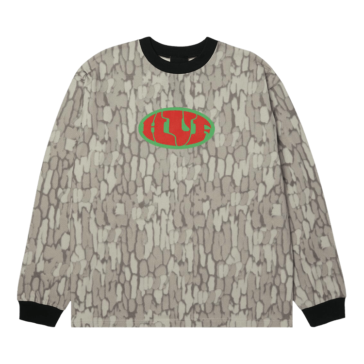HUF Warped Camo Long-Sleeve Knit Top "Muted Camo"