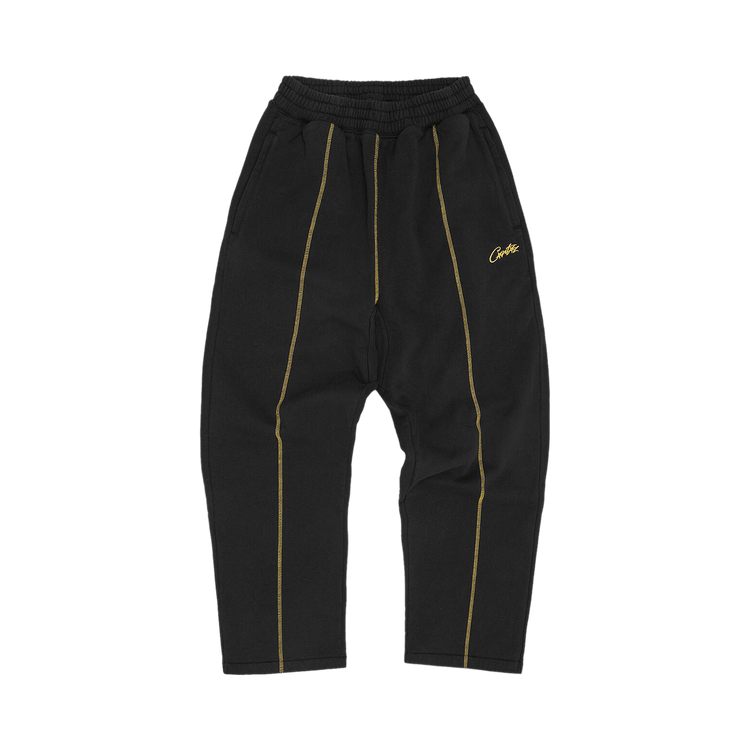 Corteiz Hmp Open Hem Sweatpant "Black/Yellow"