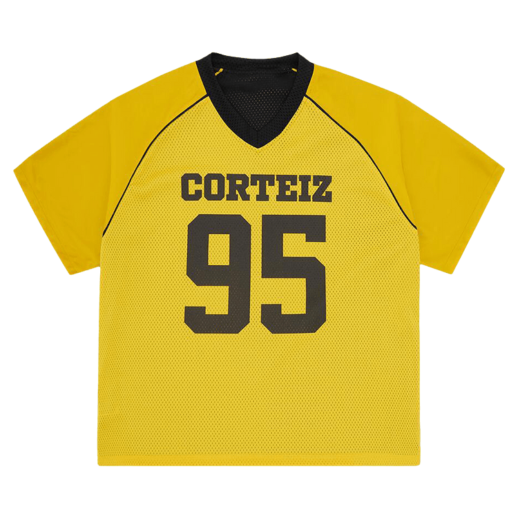 Corteiz 95 Reversible Mesh Jersey "Black/Yellow"