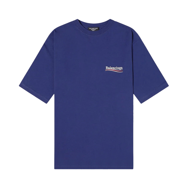 Balenciaga Political Campaign T-Shirt "Pacific Blue"