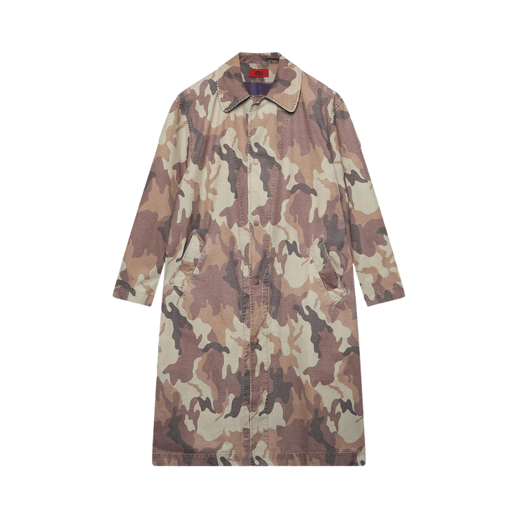 424 Reversible Light Trench Coat "Camo"