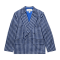 ERL Check Double Breasted Jacket "Navy"