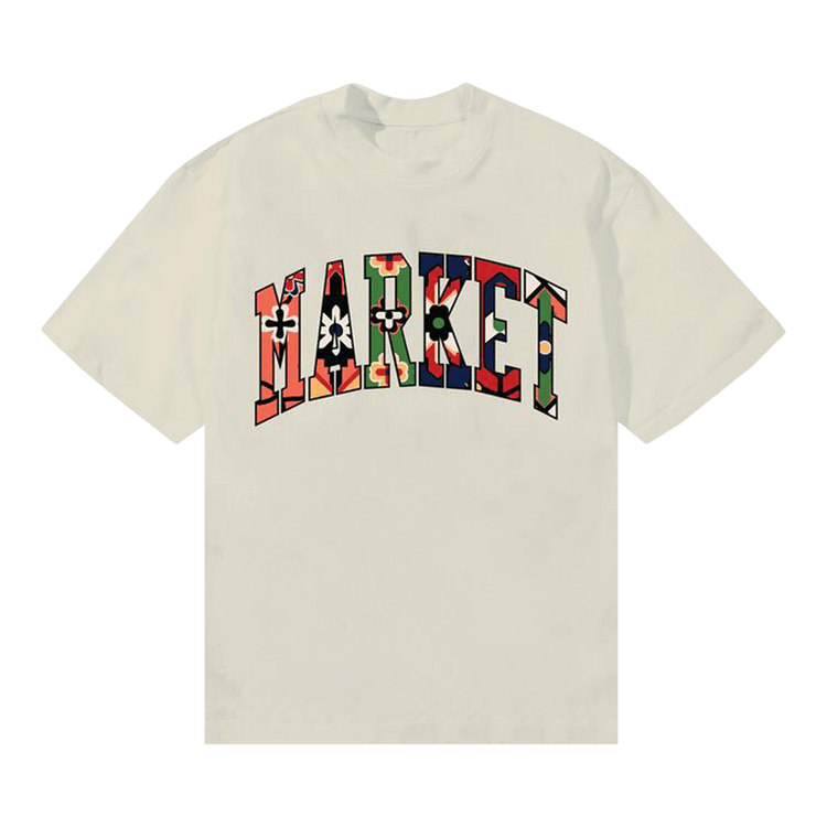 Market Floral Rug Arc T-Shirt "Ecru"