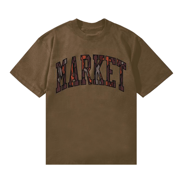 Market Tree Bark Arc T-Shirt "Brown"