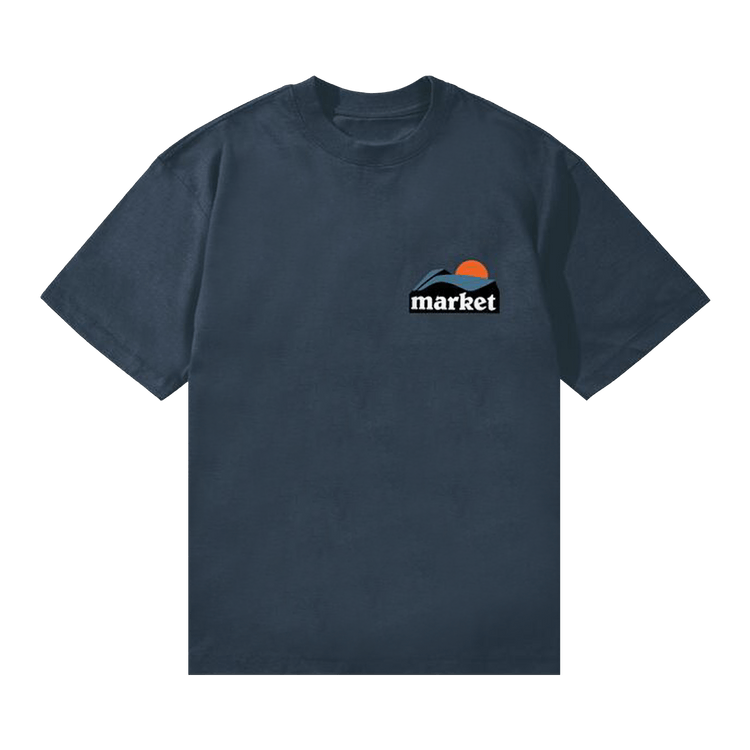Market On The Horizon Tee "Dusty Blue"