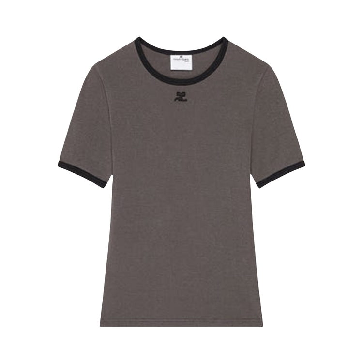 Courrèges Signature Contrast T-Shirt "Black"