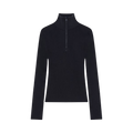 Courrèges Zipped Mockneck Sweater "Navy"