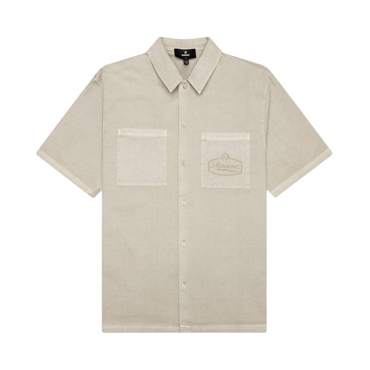 Represent Clo Short-Sleeve Overshirt "Beige"