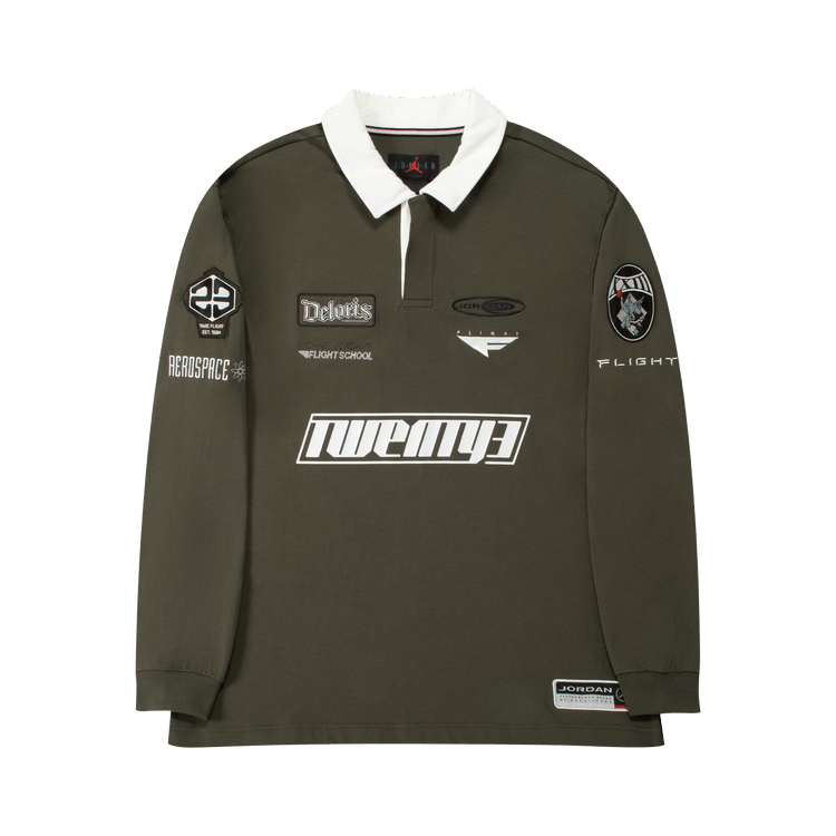 Air Jordan Essentials Long-Sleeve Rugby Top "Cargo Khaki"