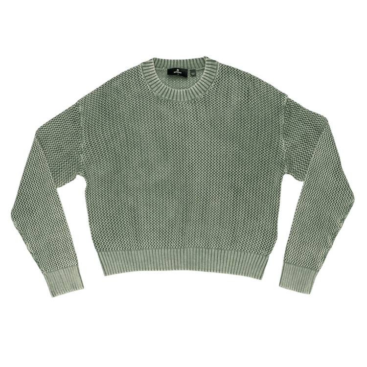 Represent Clo Open Gauge Knit Sweater "Forest Green"