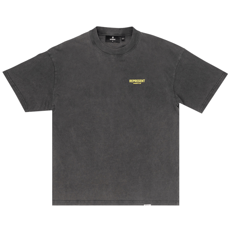 Represent Clo Represent Owners Club T-Shirt "Vintage Grey/Yellow"