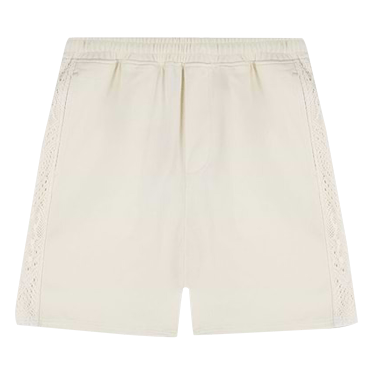 Represent Clo Knitted Panel Shorts "Antique White"