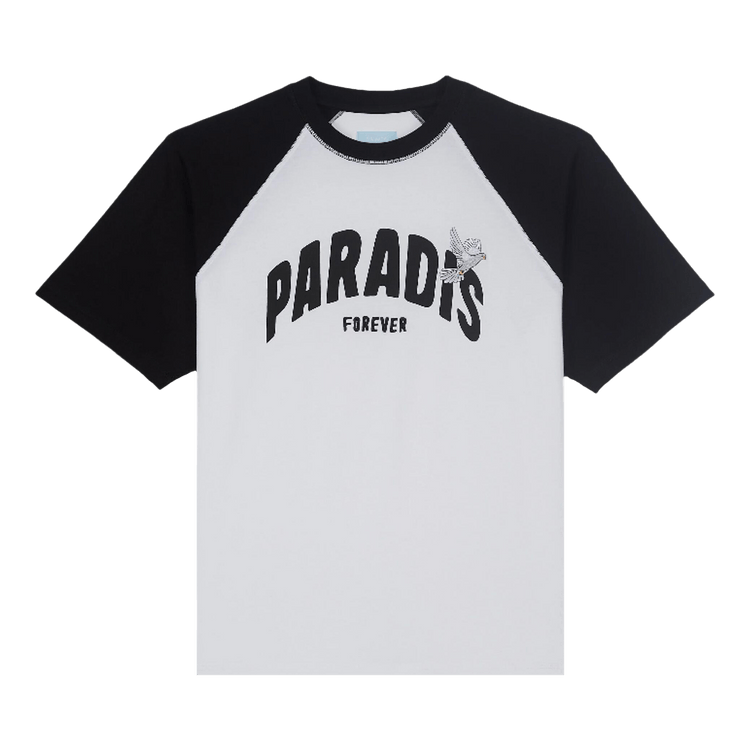 3.PARADIS Raglan T-Shirt "White/Black"