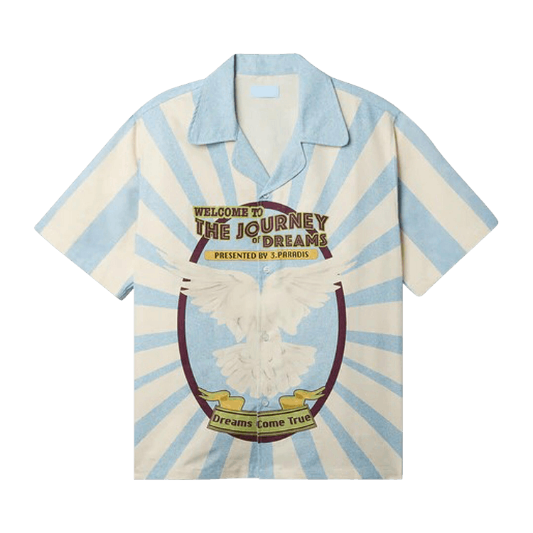 3.PARADIS Circus Short-Sleeve Shirt "Sky Blue"