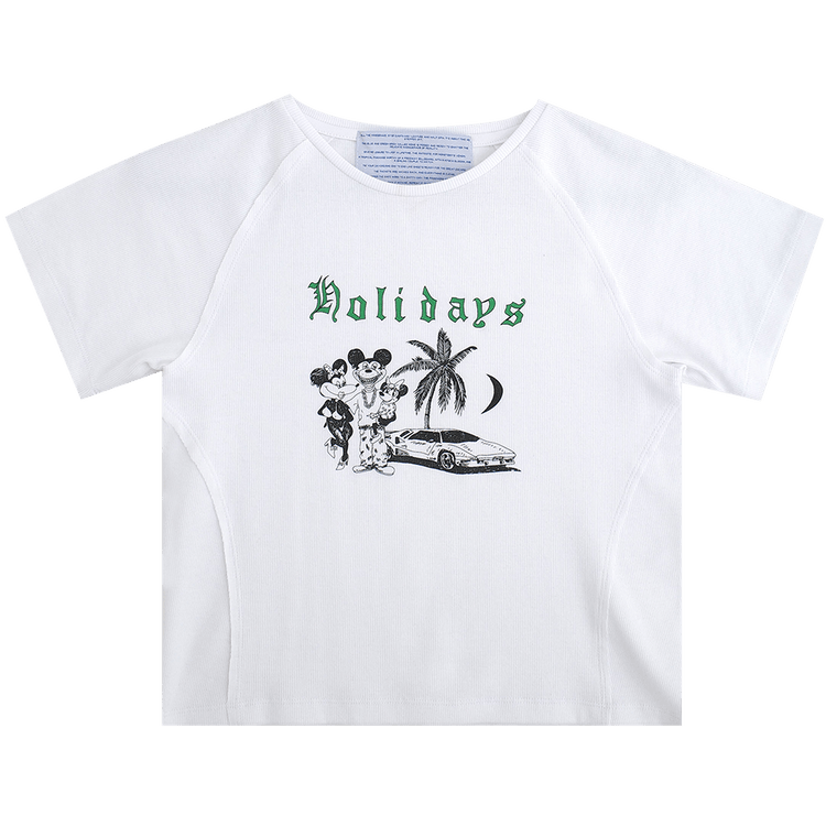 Jungles Holidays Baby Tee "White"