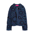 The Elder Statesman Crochet Strata Jacket "Blue/Multicolor"