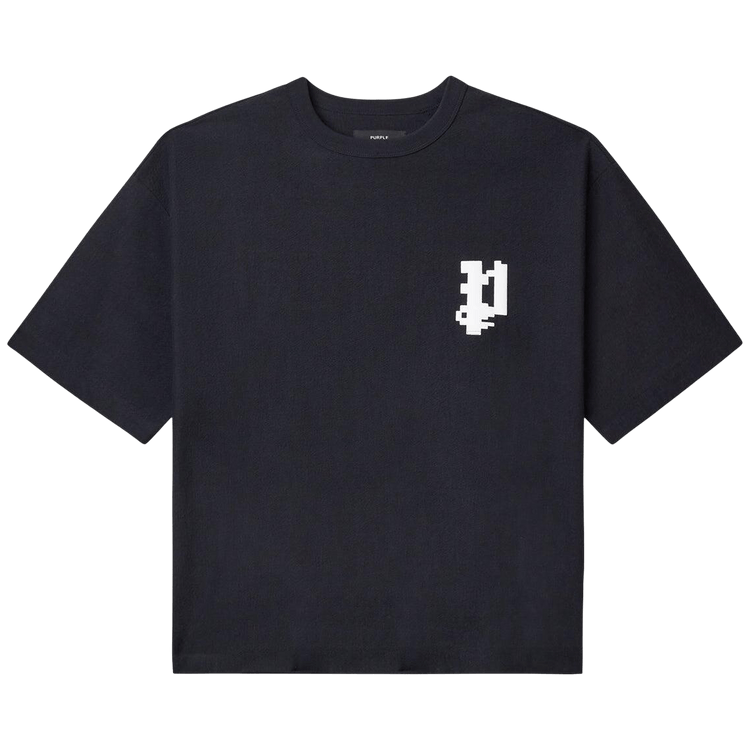 PURPLE BRAND HWT Textured Jersey Short-Sleeve Tee "Black"