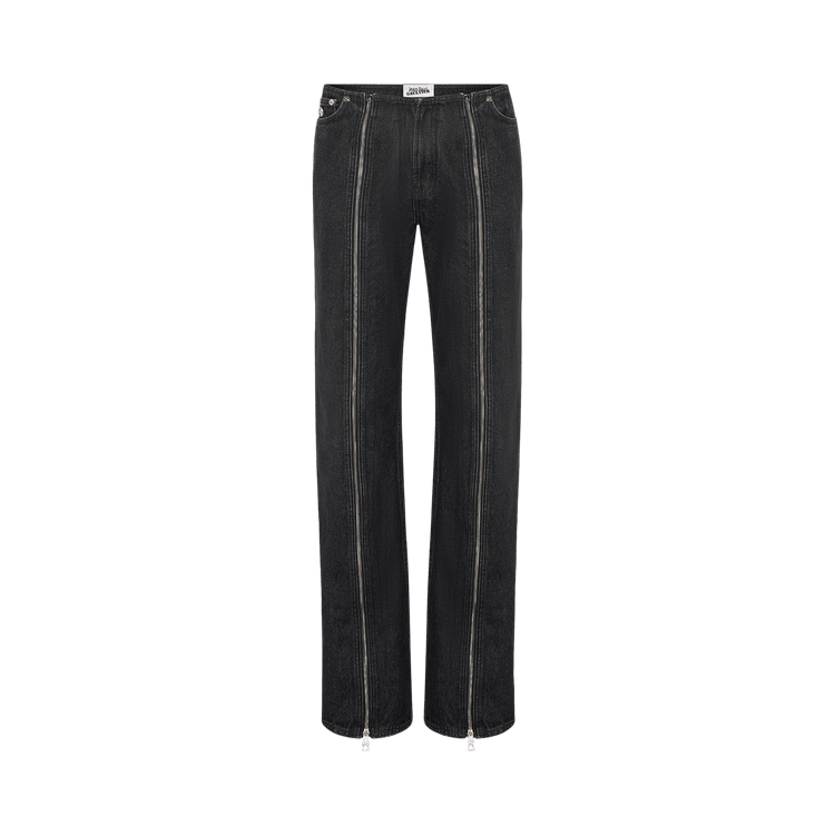 Jean Paul Gaultier Denim Front Zipped Trouser "Black"