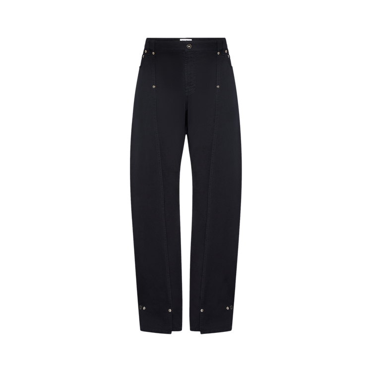 Jean Paul Gaultier Overdyed Denim Trouser With Upper Denim Panel "Navy"