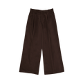 ERL Nylon Pleated Suit Trousers "Brown"