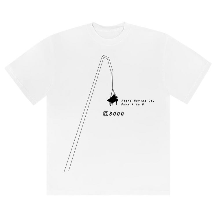 Cactus Plant Flea Market x André 3000 Cactus Piano Moving CO Tee "White"