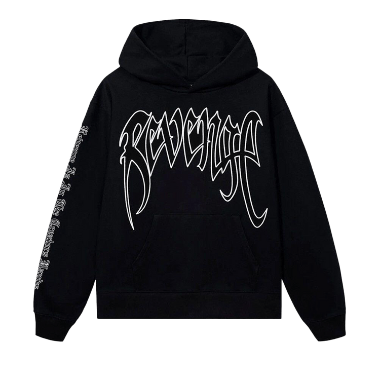 Revenge x XXXTentacion Kill Outline Hoodie "Black/White"
