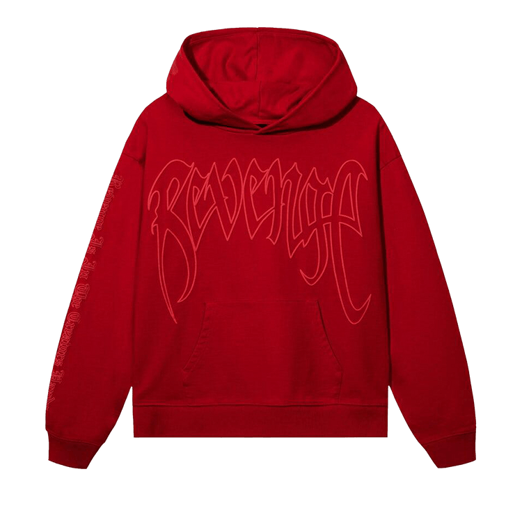 Revenge x XXXTentacion Kill Outline Hoodie "Red/Red"