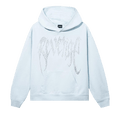 Revenge x XXXTentacion Heartbreak Bejeweled Hoodie "Baby Blue"