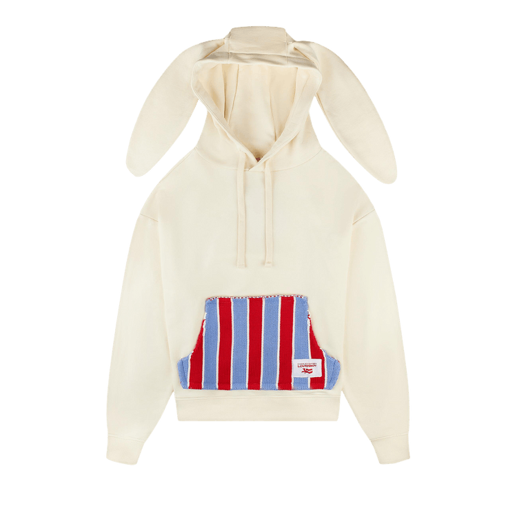 Charles Jeffrey Loverboy Patch Rabbit Ears Hoodie "Ecru"