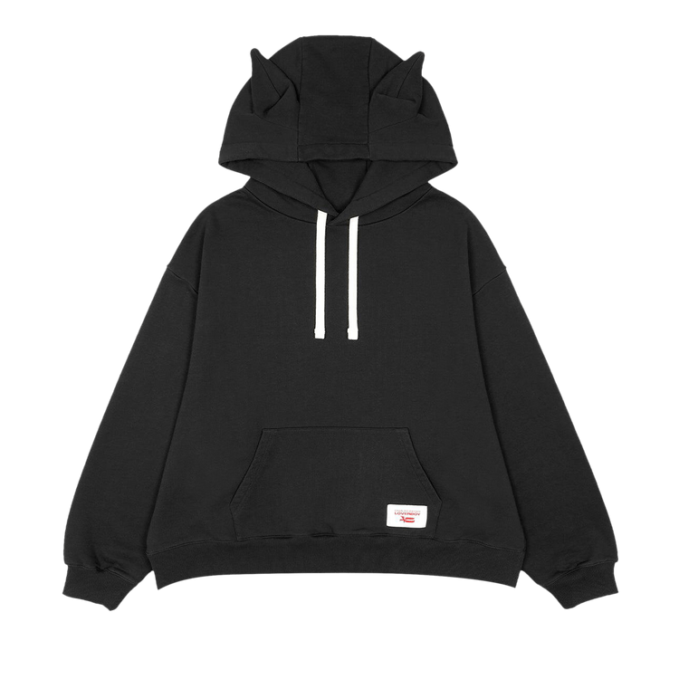 Charles Jeffrey Loverboy Label Ears Hoodie "Black"