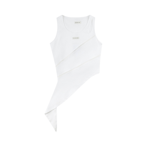 Feng Chen Wang Patchwork Vest "White"