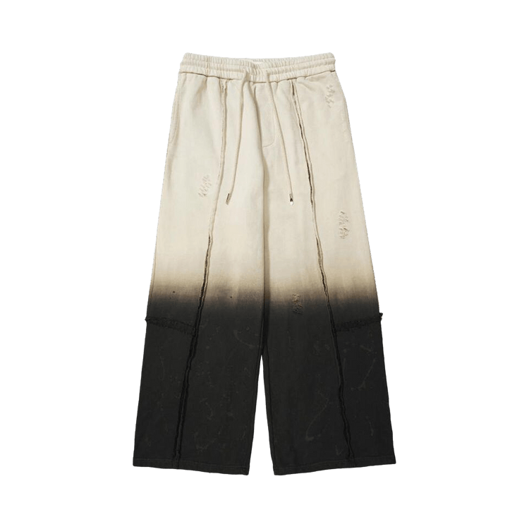 Feng Chen Wang Gradient Washed Deconstruction Sweatpants "Black"