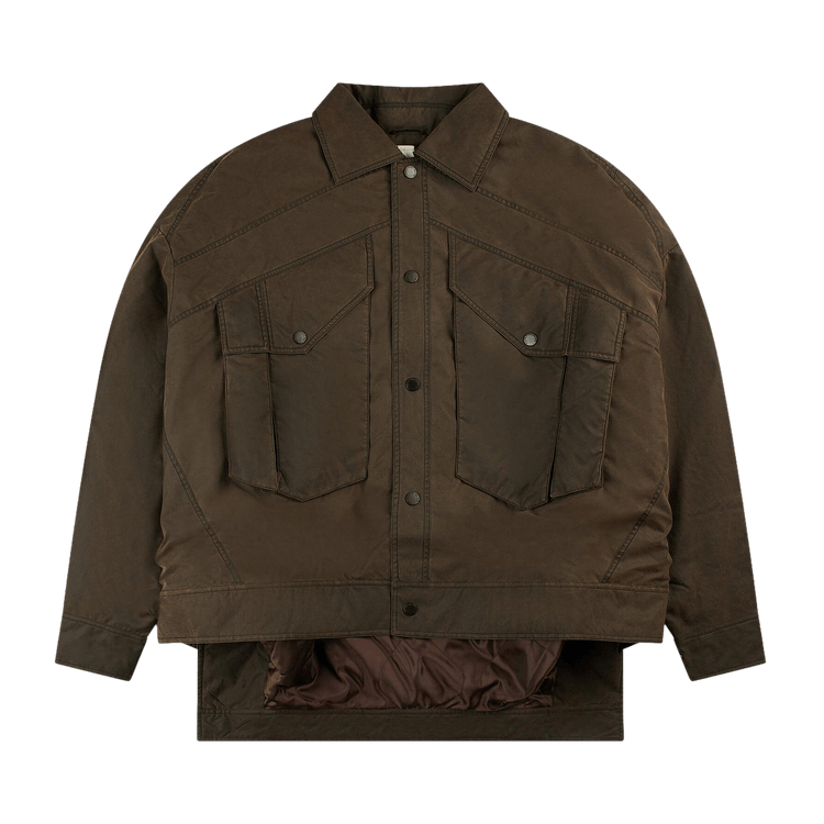 Feng Chen Wang Deconstructed Cargo Jacket "Brown"