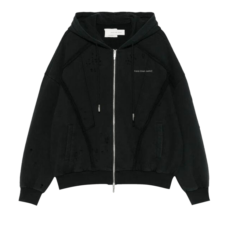 Feng Chen Wang Deconstruction Zip Hoodie "Black"