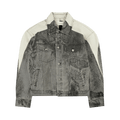 Feng Chen Wang Denim Deconstructed Printed Oversized Jacket "Grey"