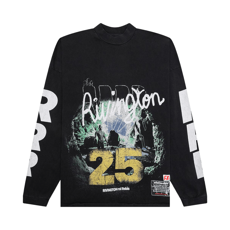 RIVINGTON roi Rebis Inner Chamber Long-Sleeve Tee "Jet Black"