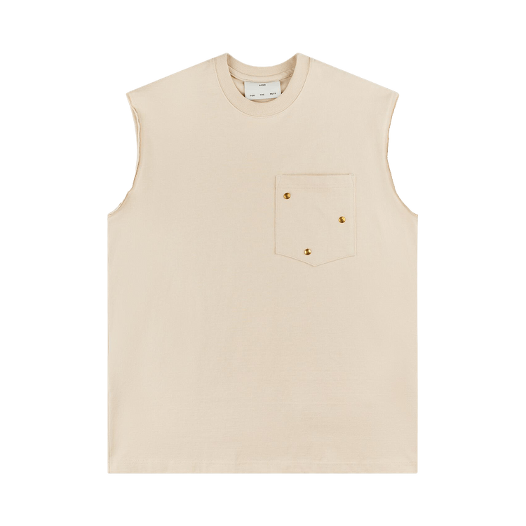 Song for the Mute Arabesque Sleeveless Tee "Oat"
