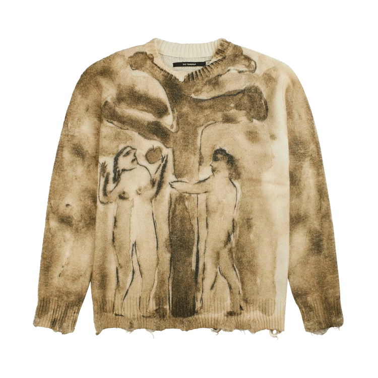 Song for the Mute Digital Print Oversized Sweater "Sepia"