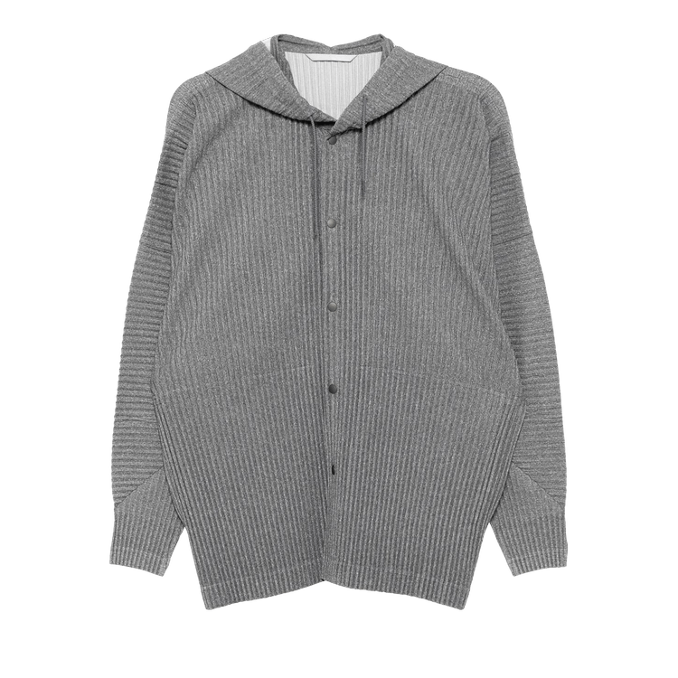 Homme Plissé Issey Miyake Heather Pleates Hoodie "Grey"